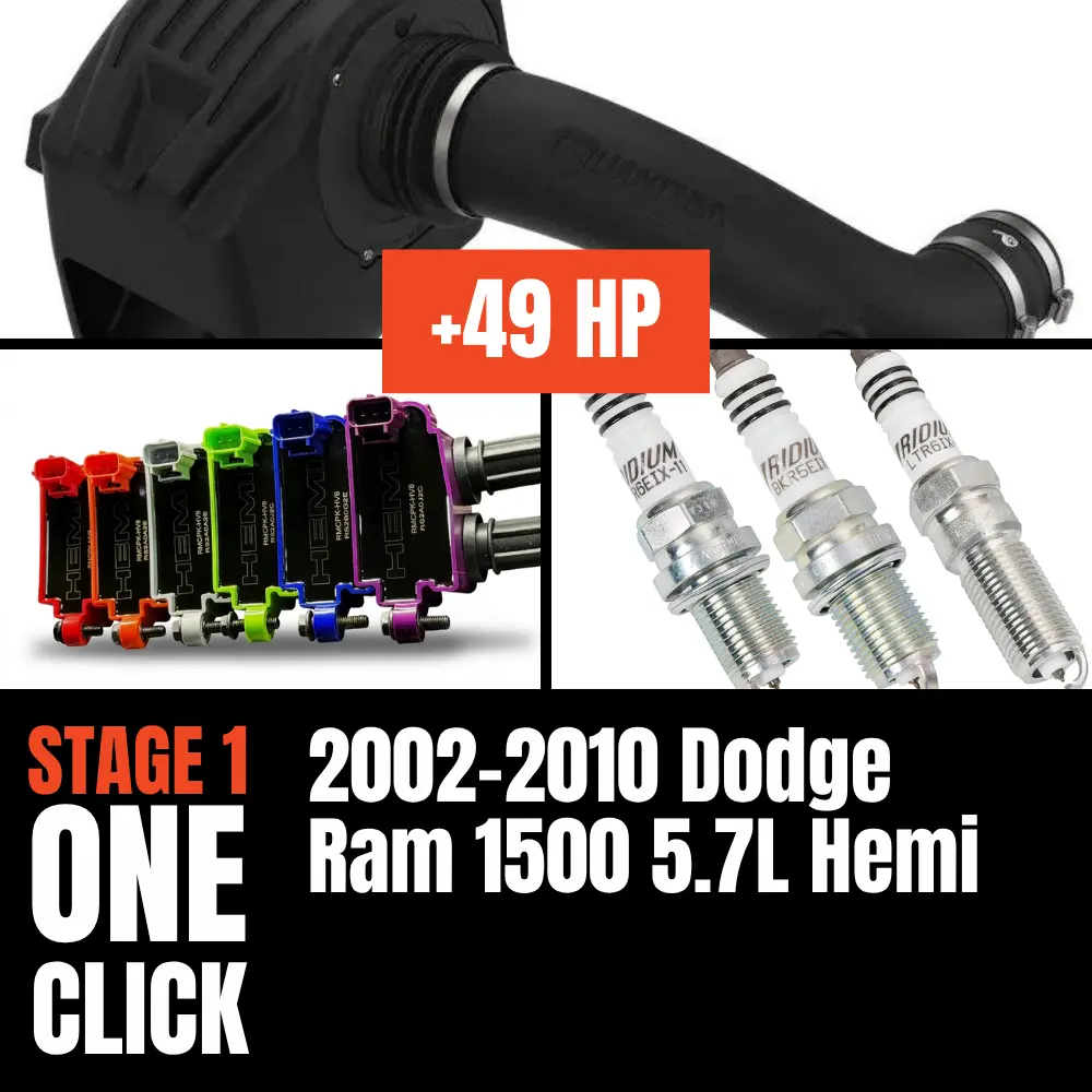 Fast Hemis One-Click Stage 1 Kit: 2002-2010 Dodge Ram 1500 5.7L Hemi (+49Hp) 1