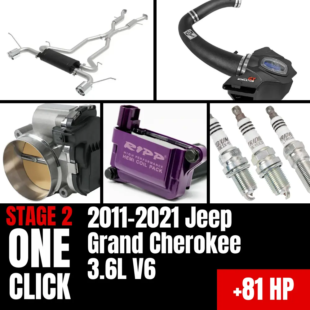 Fast Hemis One-Click Stage 2 Kit: 2011-2021 Jeep Grand Cherokee 3.6L V6 (+81Hp) 1