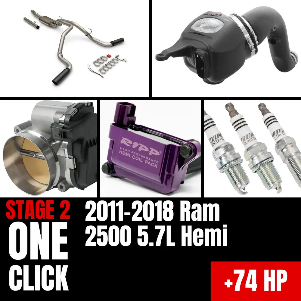 Fast Hemis One-Click Stage 2 Kit: 2011-2018 Ram 2500 5.7L Hemi (+74Hp) 1