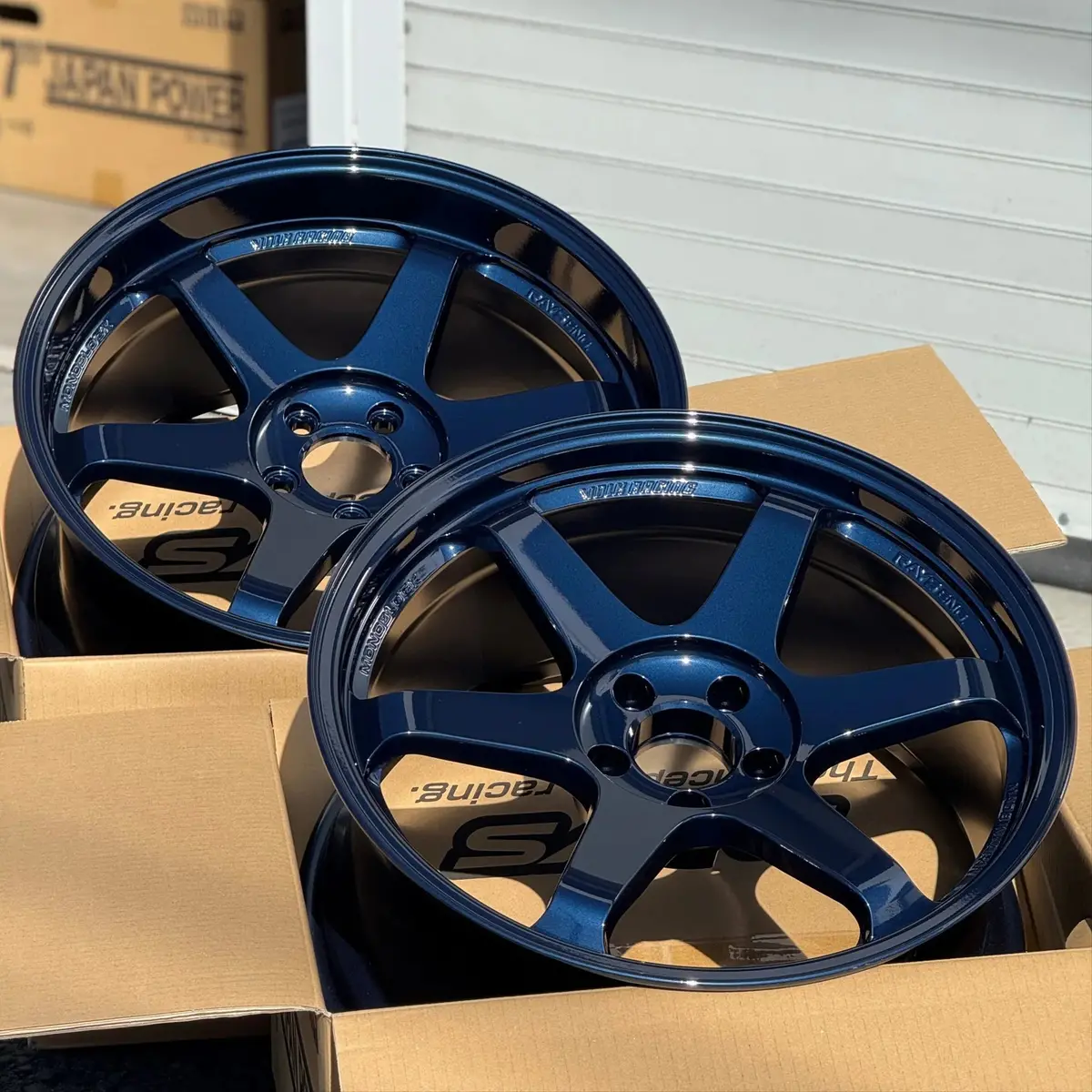 Volk Racing Te37sl / Mag Blue | 19X9.5 | 19X10.5 | 5X112 | +22Mm | +35Mm Offset 1