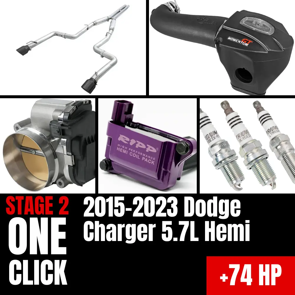 Fast Hemis One-Click Stage 2 Kit: 2015-2023 Dodge Charger 5.7L Hemi (+74Hp) 1