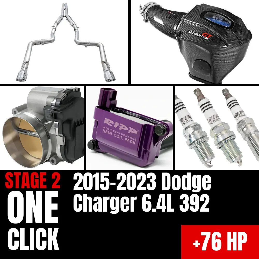 Fast Hemis One-Click Stage 2 Kit: 2015-2023 Dodge Charger 6.4L 392 (+76Hp) 1