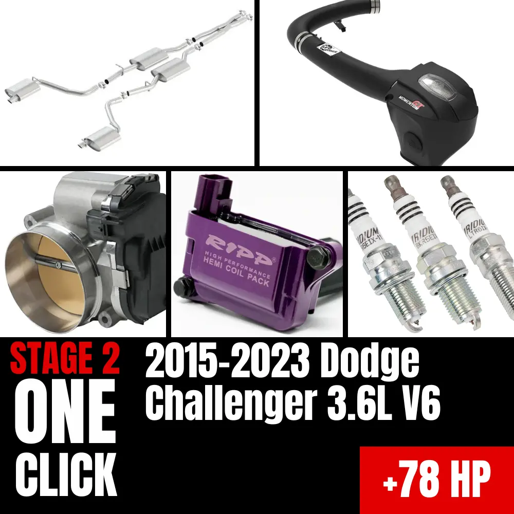 Fast Hemis One-Click Stage 2 Kit: 2015-2023 Dodge Challenger 3.6L V6 (+78Hp) 1