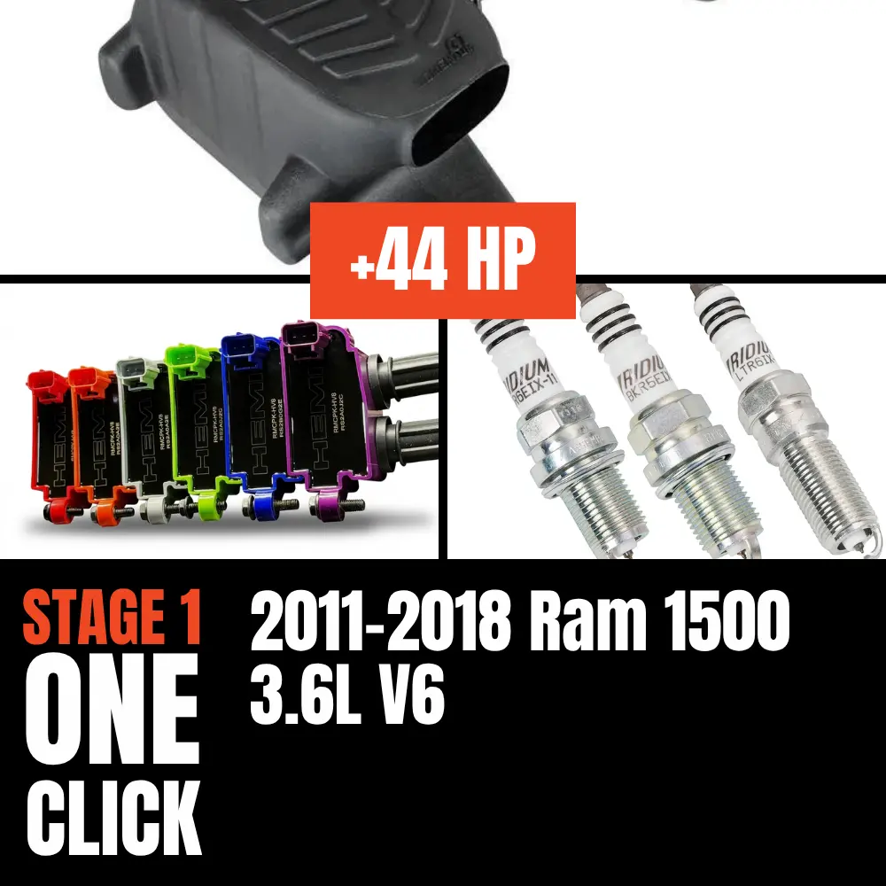 Fast Hemis One-Click Stage 1 Kit: 2011-2018 Ram 1500 3.6L V6 (+44Hp) 1