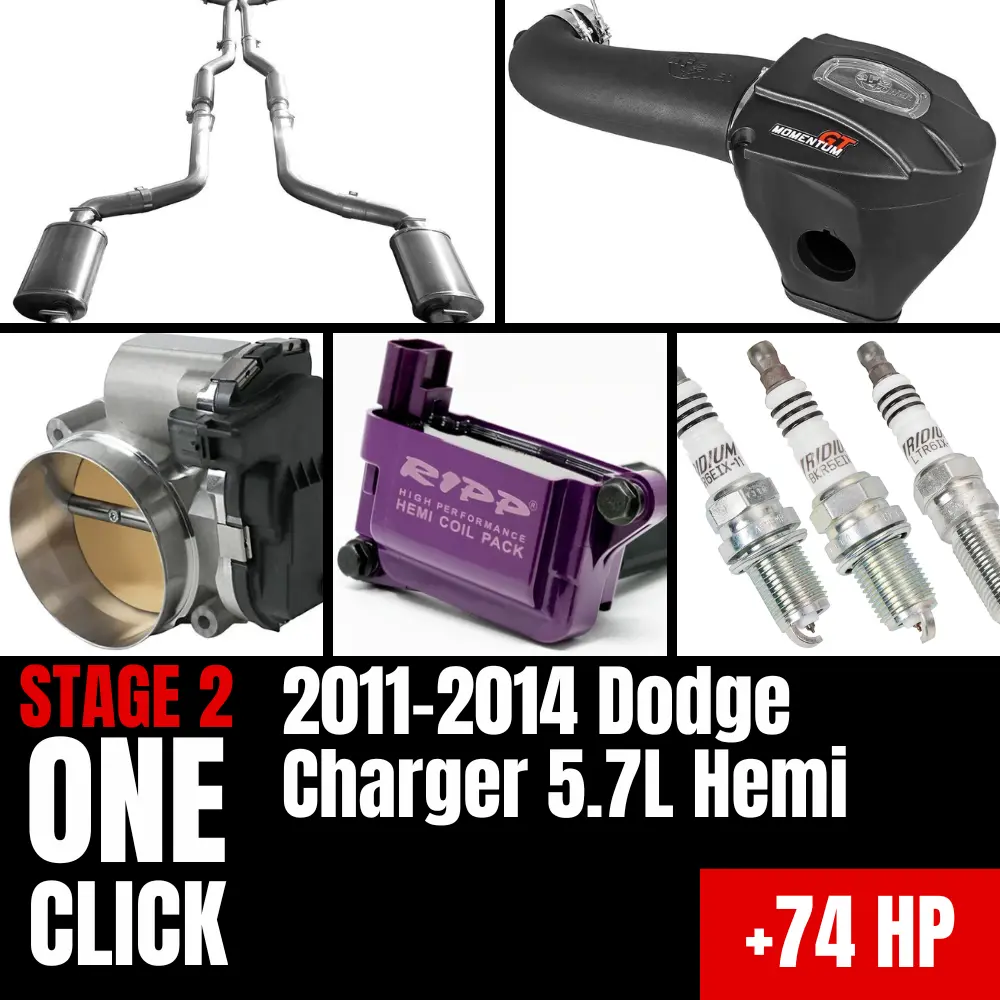 Fast Hemis One-Click Stage 2 Kit: 2011-2014 Dodge Charger 5.7L Hemi (+74Hp) 1