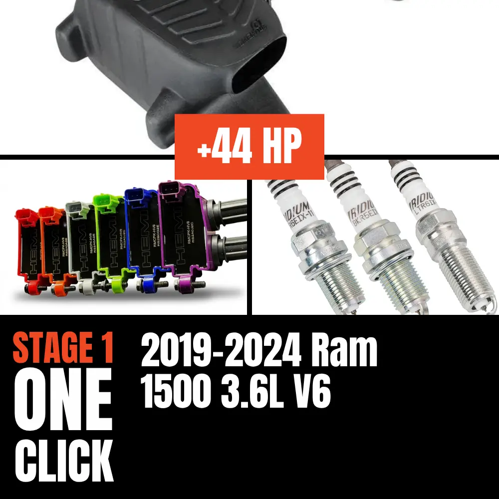 Fast Hemis One-Click Stage 1 Kit: 2019-2024 Ram 1500 3.6L V6 (+44Hp) 1