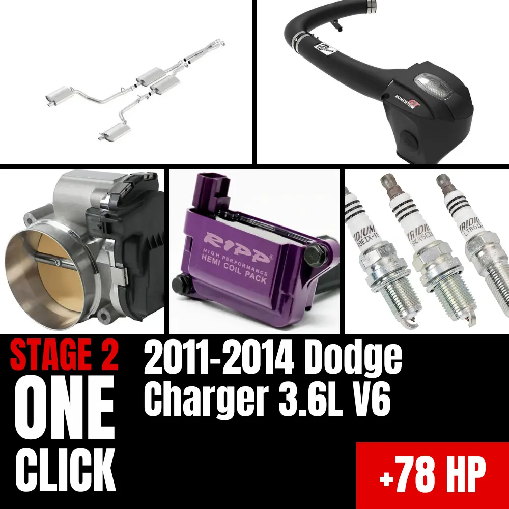 Fast Hemis One-Click Stage 2 Kit: 2011-2014 Dodge Charger 3.6L V6 (+78Hp) 1