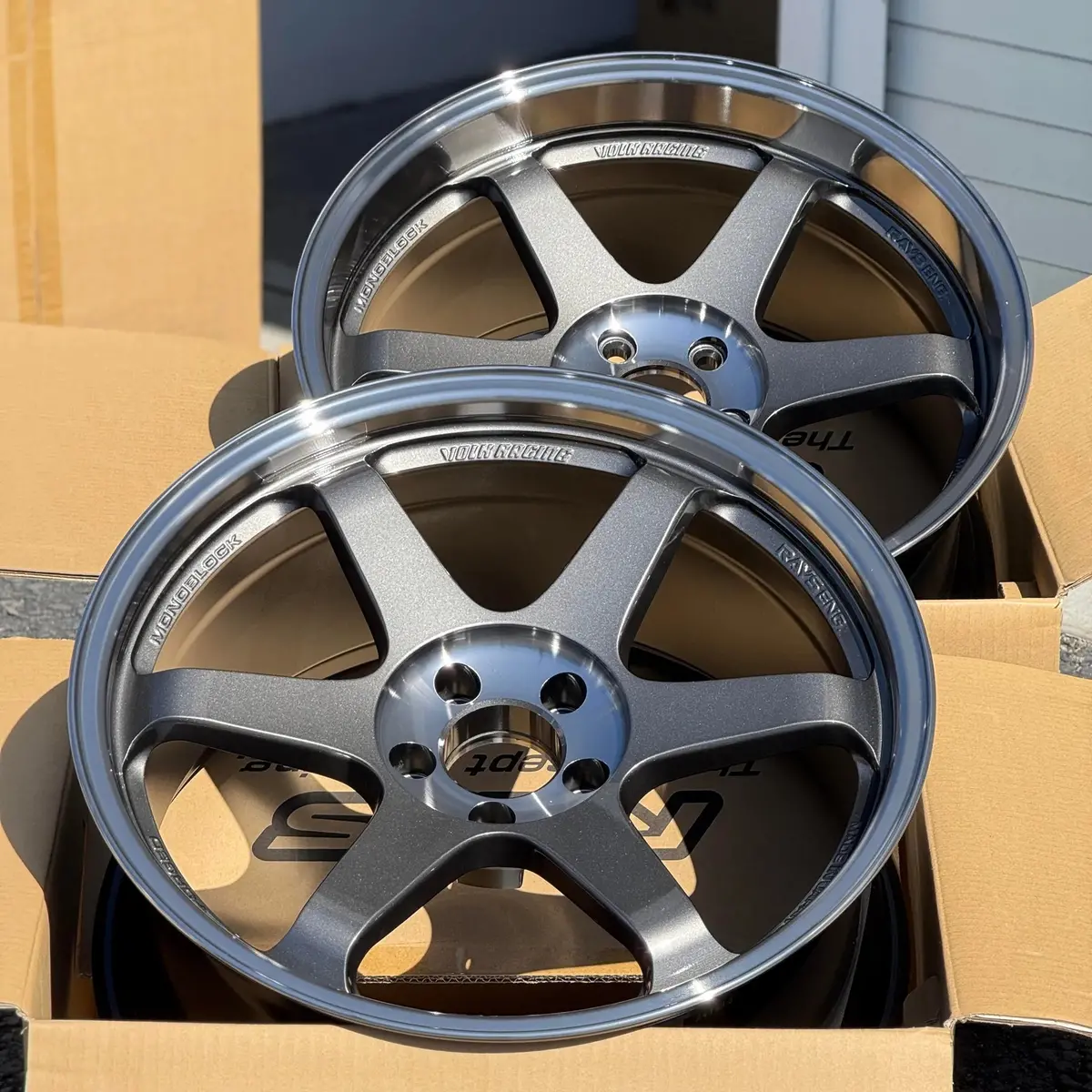 Volk Racing Te37sl / Pressed Graphite | 19X9.5 | 19X10.5 | 5X112 | +22Mm | +35Mm Offset 1