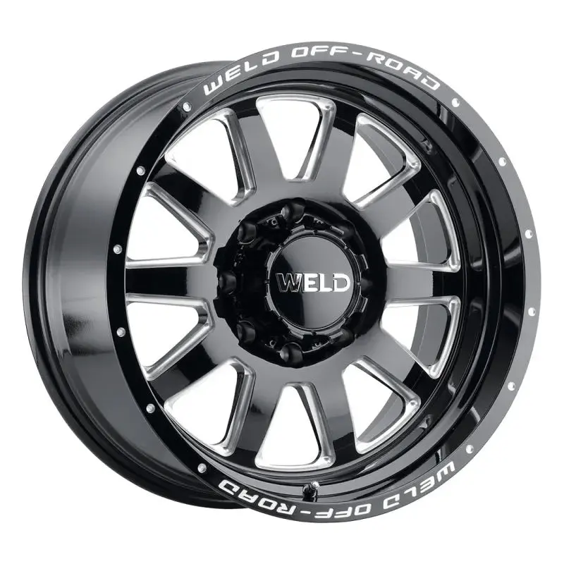 Weld W102 Stealth / Gloss Black Milled | 20X12 | 8X165.1 | -44Mm Offset 1
