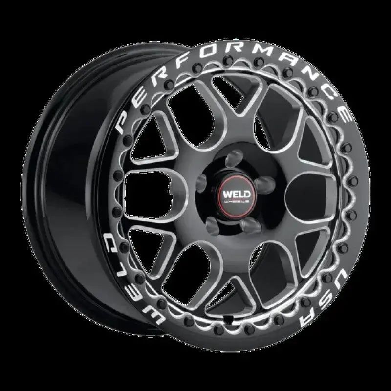 Weld Solana / Gloss Black Milled | 17X11 | 5X115 | +0Mm - Beadlock 1