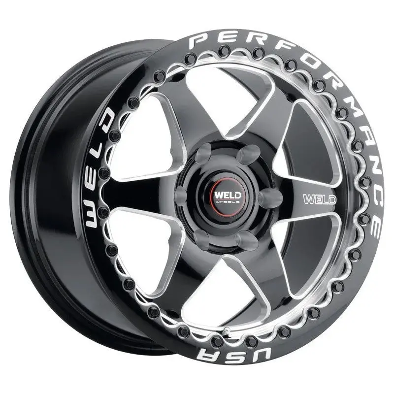Weld S909 Ventura / Gloss Black Milled | 17X10 | 6X139.7 | +25Mm - Beadlock 1