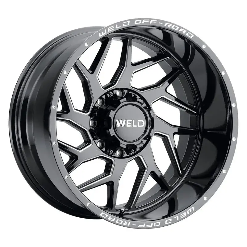Weld W117 Fulcrum / Gloss Black Milled | 20X12 | 8X165.1 | -44Mm Offset 1