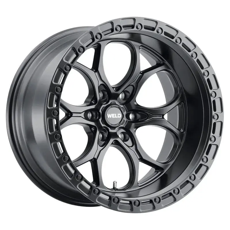 Weld W108 Ledge / Satin Black / Black Ring | 20X12 | 6X139.7 | -44Mm Offset 1