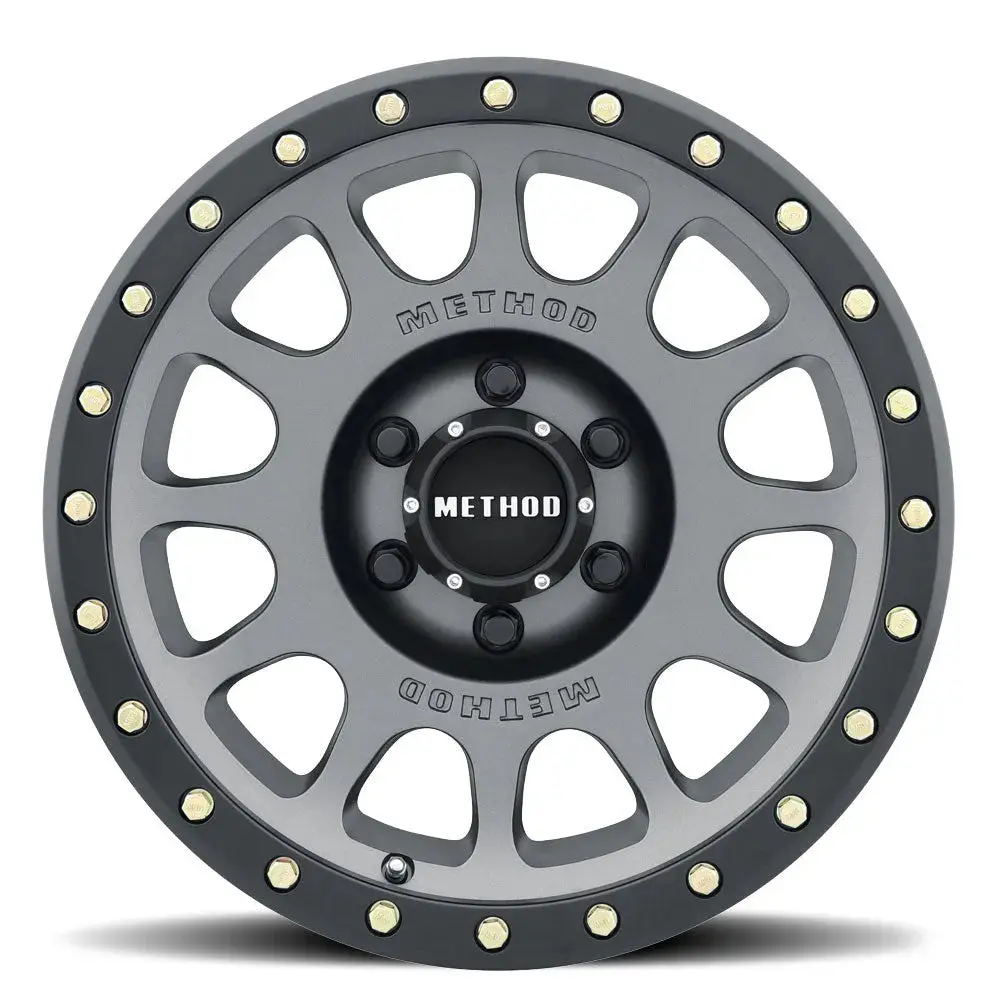 Method Wheels 305 / Nv / Titanium - Matte Black Lip | 16X8 | 6X5.5 | 0/4.50" 2