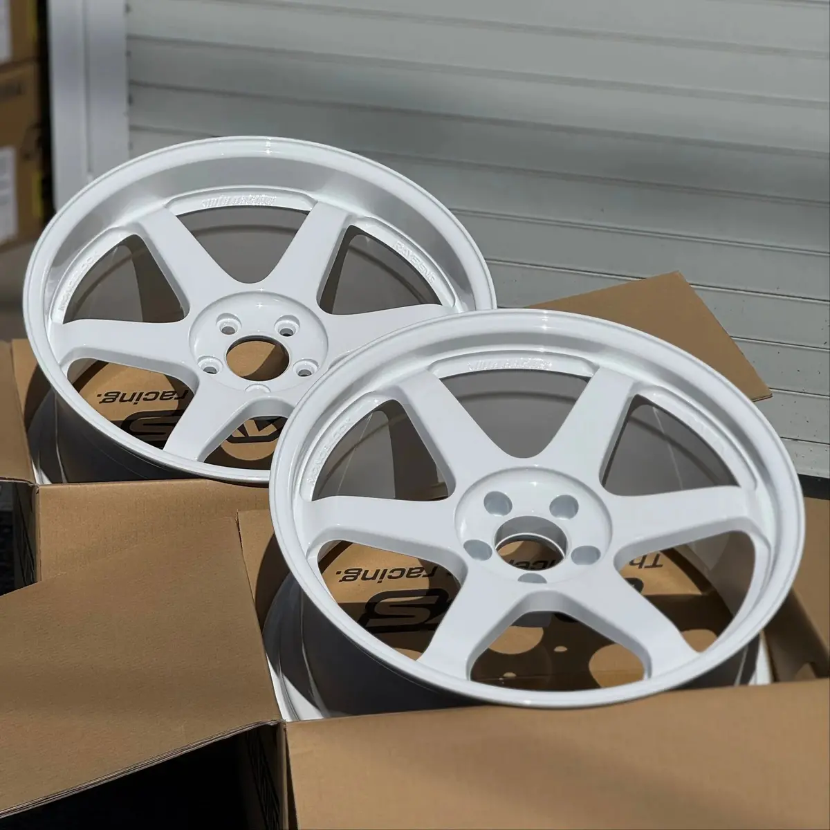 Volk Racing Te37sl / Dash White | 19X9.5 | 19X10.5 | 5X112 | +22Mm | +35Mm Offset 1