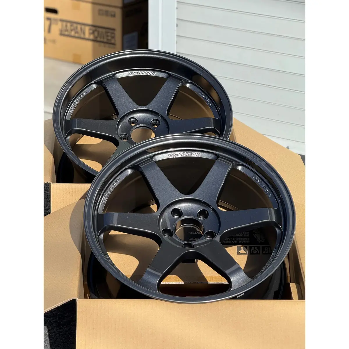 Volk Racing Te37sl / Dark Gunmetal | 19X9.5 | 19X10.5 | 5X112 | +22Mm | +35Mm Offset 1