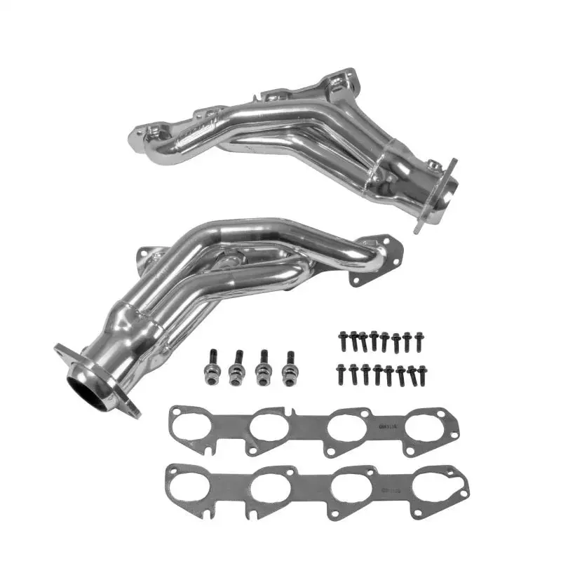 Bbk 1.875" Shorty Headers Silver Ceramic: 11-23 Challenger / Charger R/T Scat Pack 6.4L / Srt 392 / Hellcat 6.2L / 300C Srt8 6.4L Bundle 1