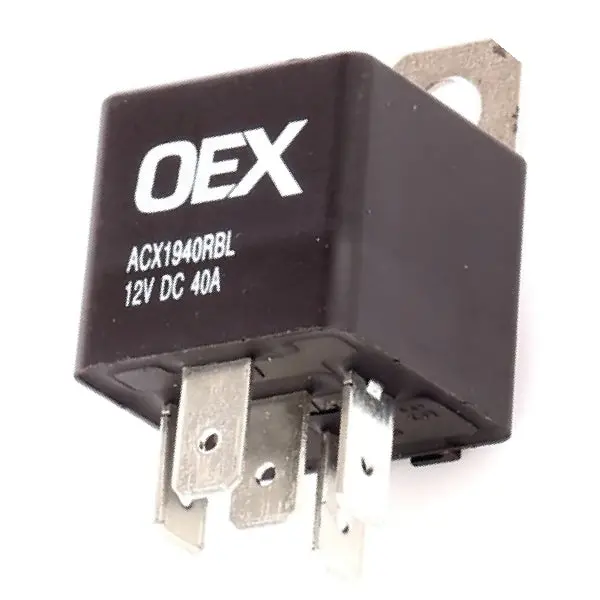 Oex Acx1940rbl Mini Relay 12V Dc Normally Open 40A - Resistor Protected 1