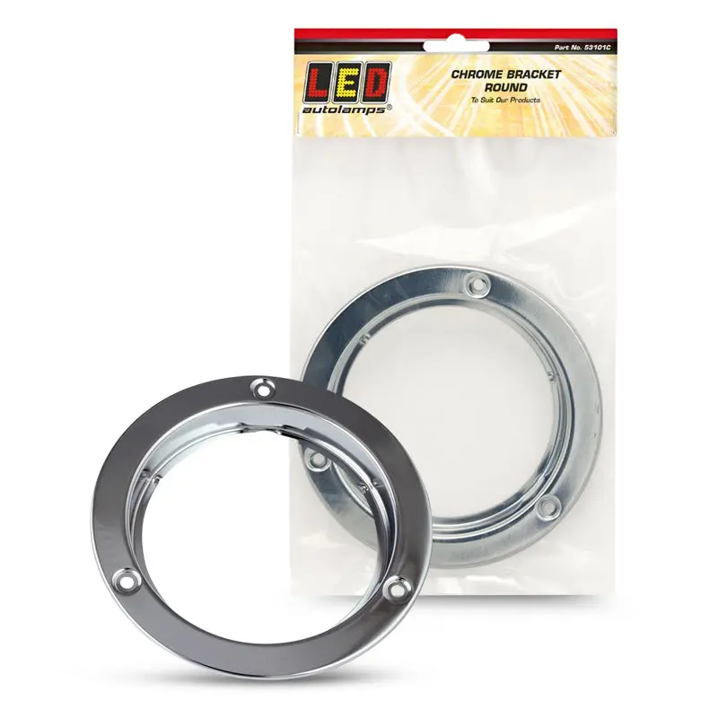 Led Autolamps 53101C Chrome Plated Bracket Suit Round Lights 1