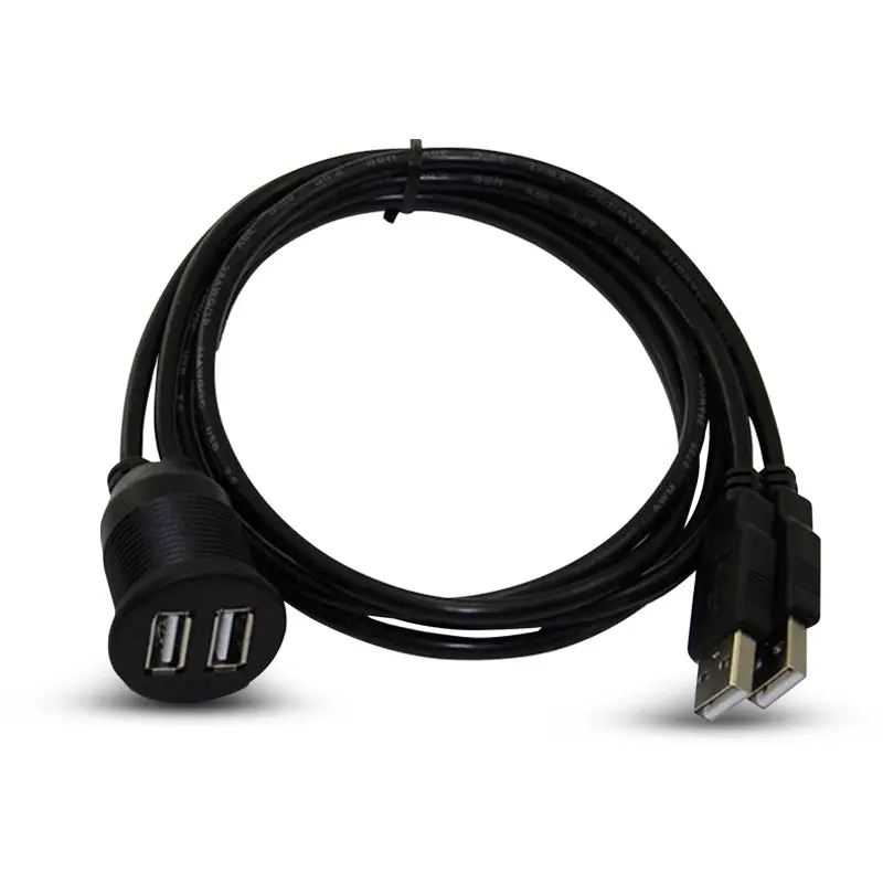 Installpro Ipusbd3 3Ft Dual Usb Flush Extension Kit 1