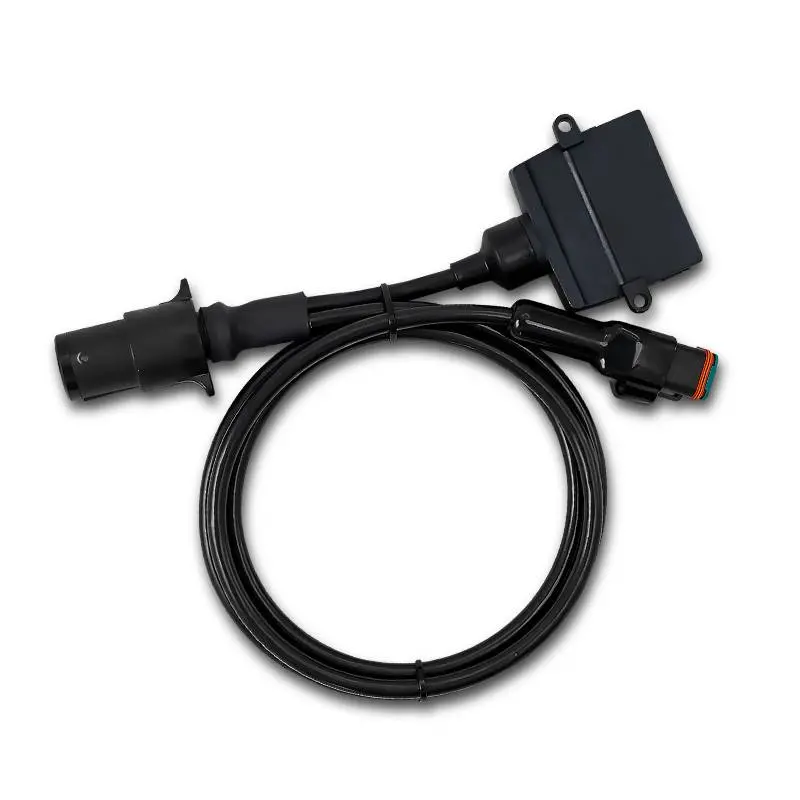 Elecbrakes A 7Sr-7 Plug And Play Adapter - 7 Small Round To 7 Flat Socket 1