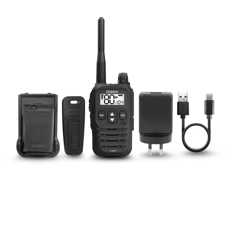 Uniden Uh825 2 Watt Uhf Handheld 2-Way Radio 1