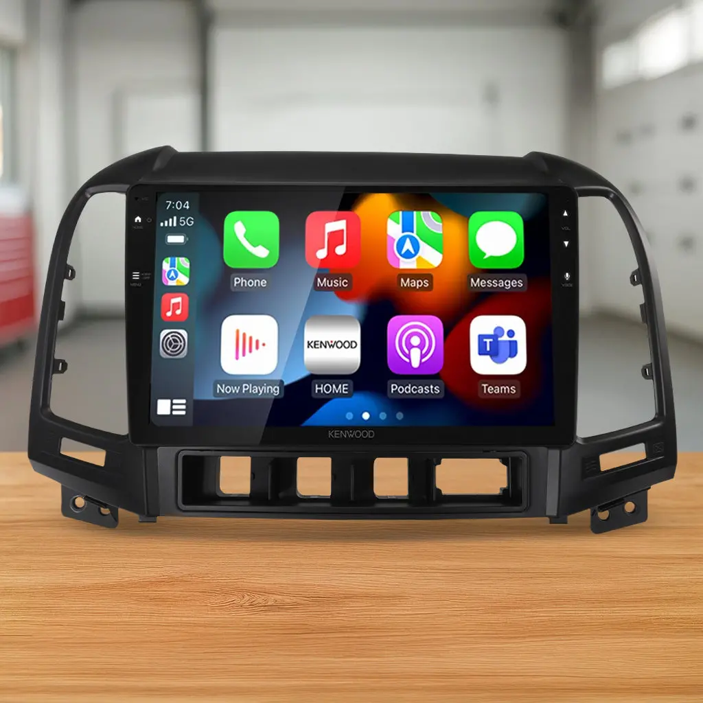 Dmx80axs Bundle - Hyundai Santa Fe 2006-2009 [Compatible With Kenwood Dmx80axs] (Akhy19/App8ke8)/Swc-Apkwpl 1
