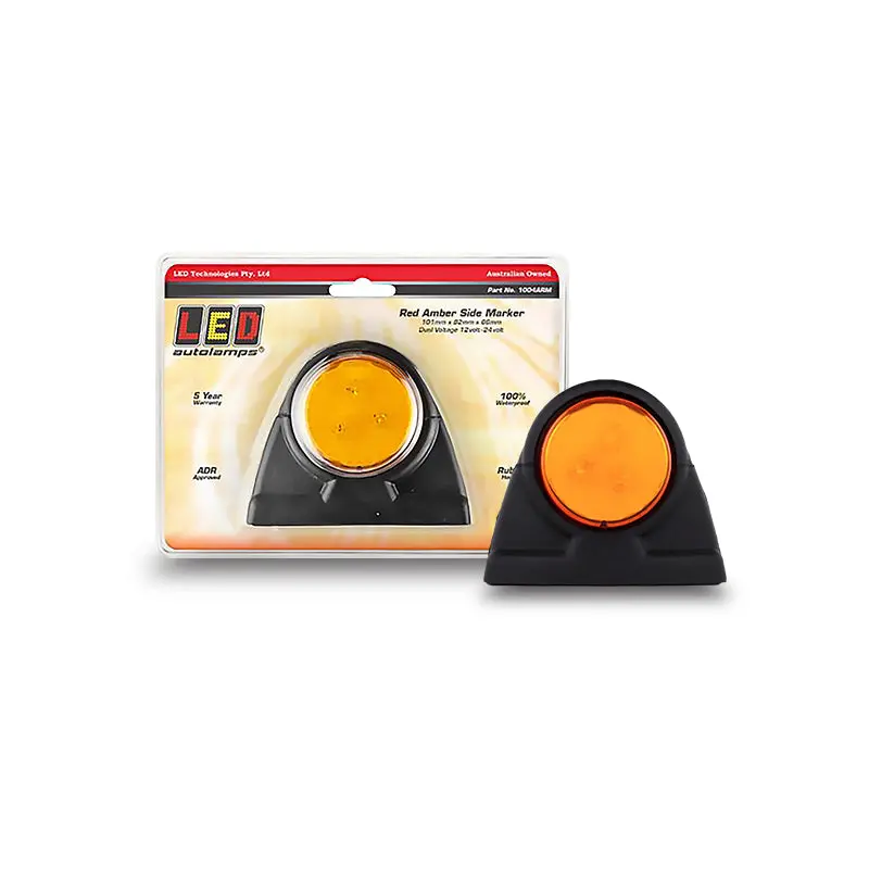 Led Autolamps 1004Arm Side Marker Lamp In Red/Amber Leds 1