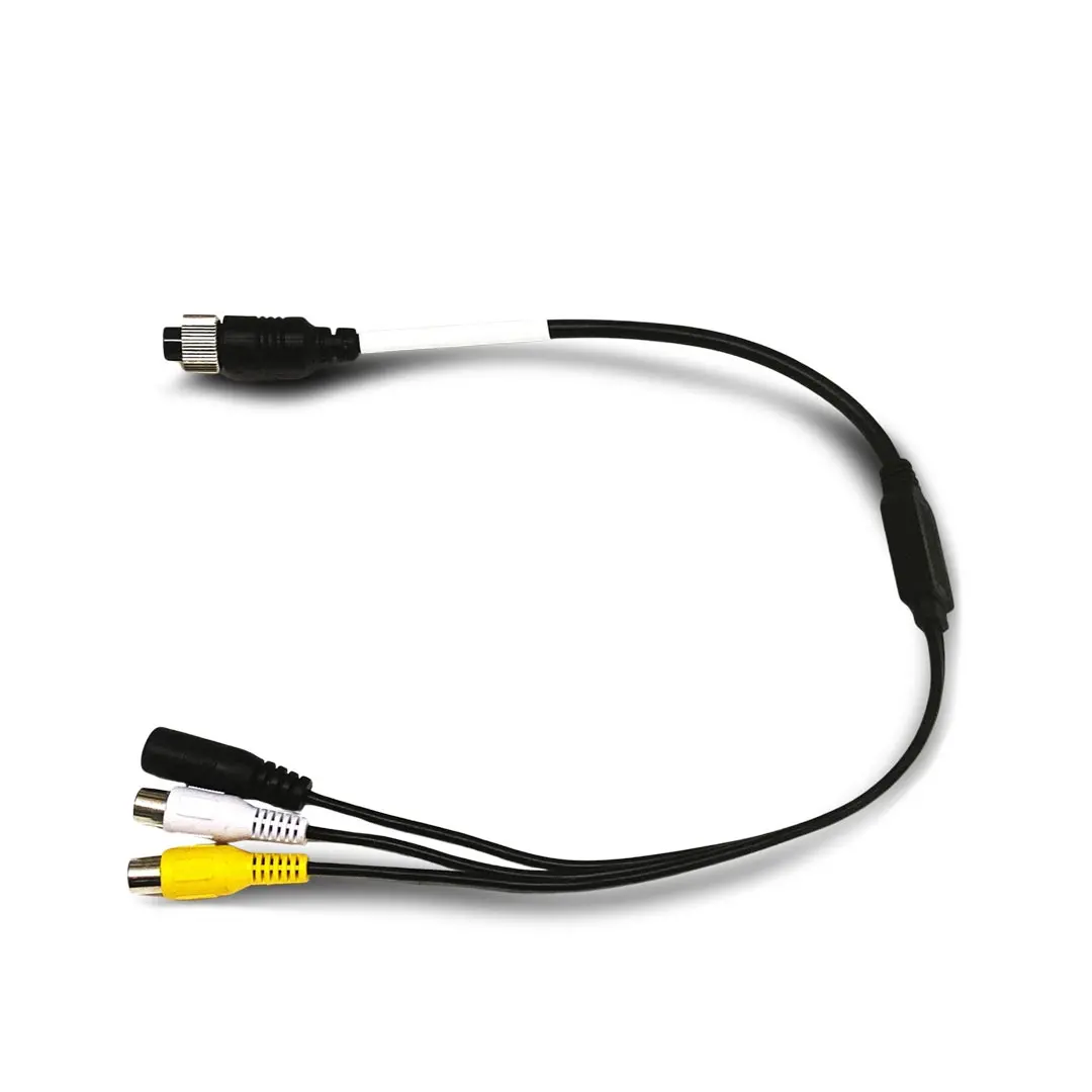Mongoose Pvc12hdf 4 Pin Male To Rca And Power - Heavy Duty Camera Adapter Cable 1