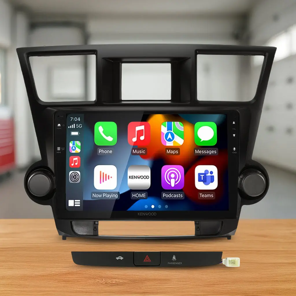 Dmx80axs Bundle - Toyota Kluger Grande 2007-2013 [Compatible With Kenwood Dmx80axs] (Akto45/App8ke8)/Swc-Apkwpl 1