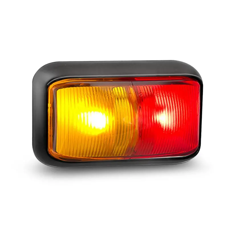 Led Autolamps 58Armb 10/30V Led Side Marker Red Amber Pack Of 10 1