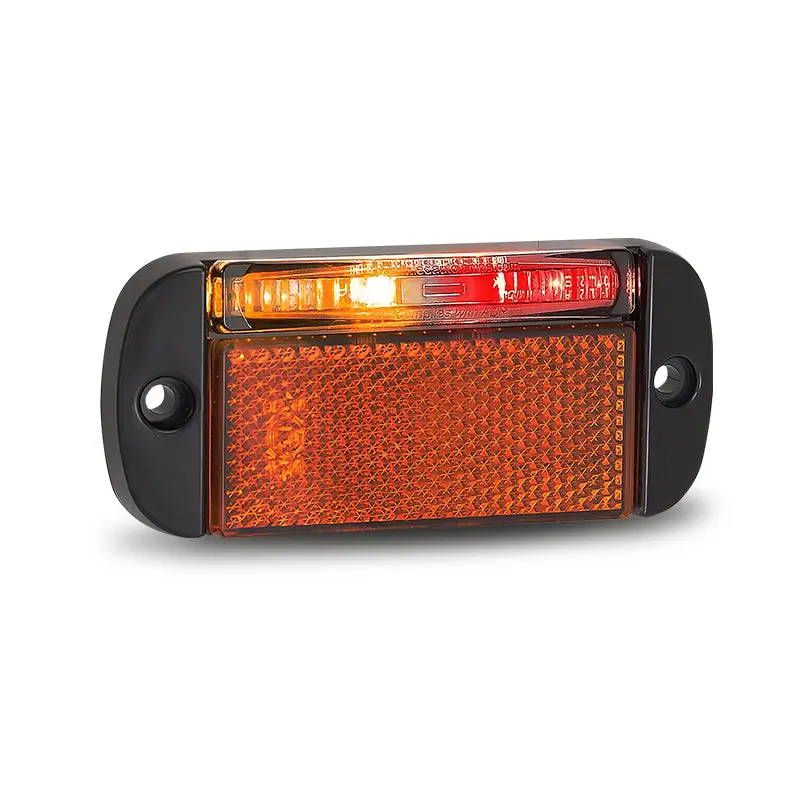 Led Autolamps 44Armlb 12/24V Amb/Red Left Side 1
