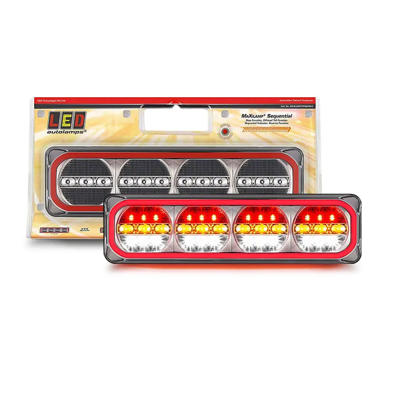 Led Autolamps 385Arwm-2 Multi Volt Stop/Tail/Ind/Rev Try Me Function Twin Blister 1