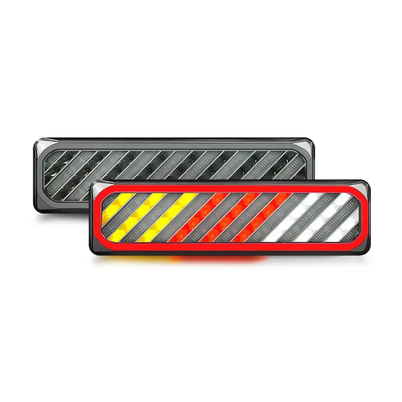 Led Autolamps 3856Arwmlcsb Checker Plate Lhs Stop/Tail/Indicator/Reverse Multivolt 1