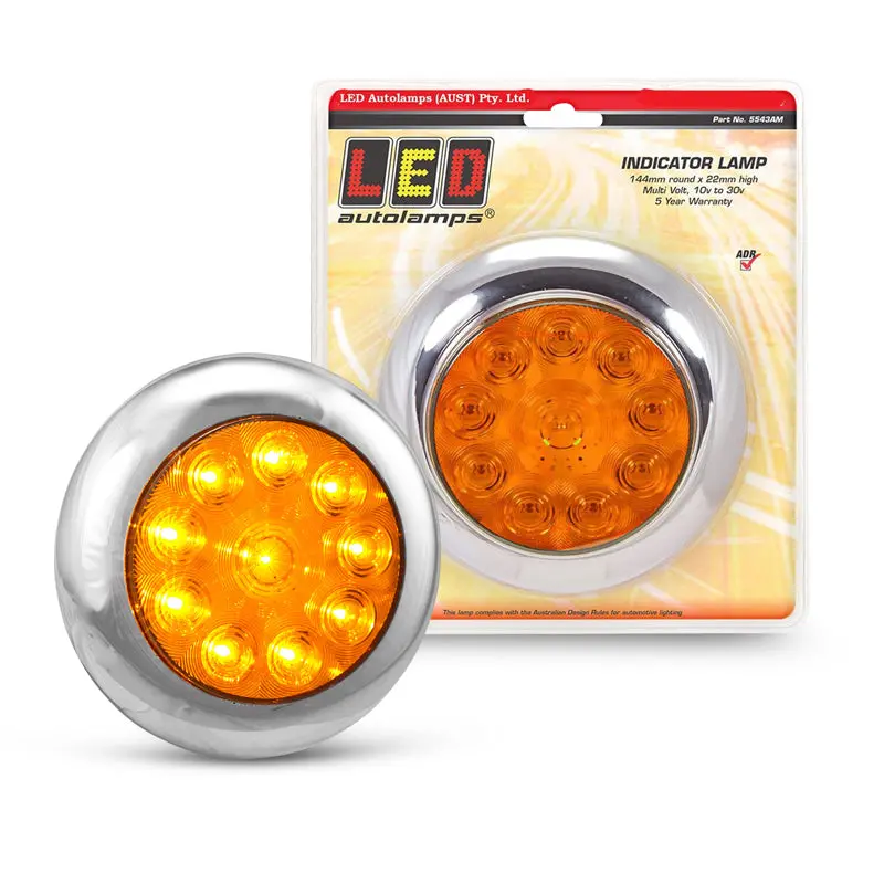 Led Autolamps 5543Am 12/24V Indicator Amber Round 1