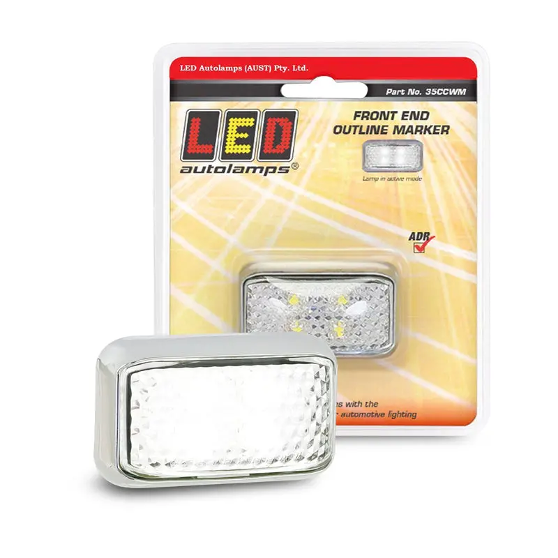 Led Autolamps 35Ccwm 12/24 White Feom Chrome 1