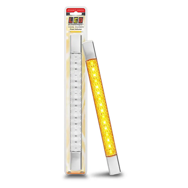 Led Autolamps 285Cat24 Front Indicator With Chrome Bezel 24 Volt 1