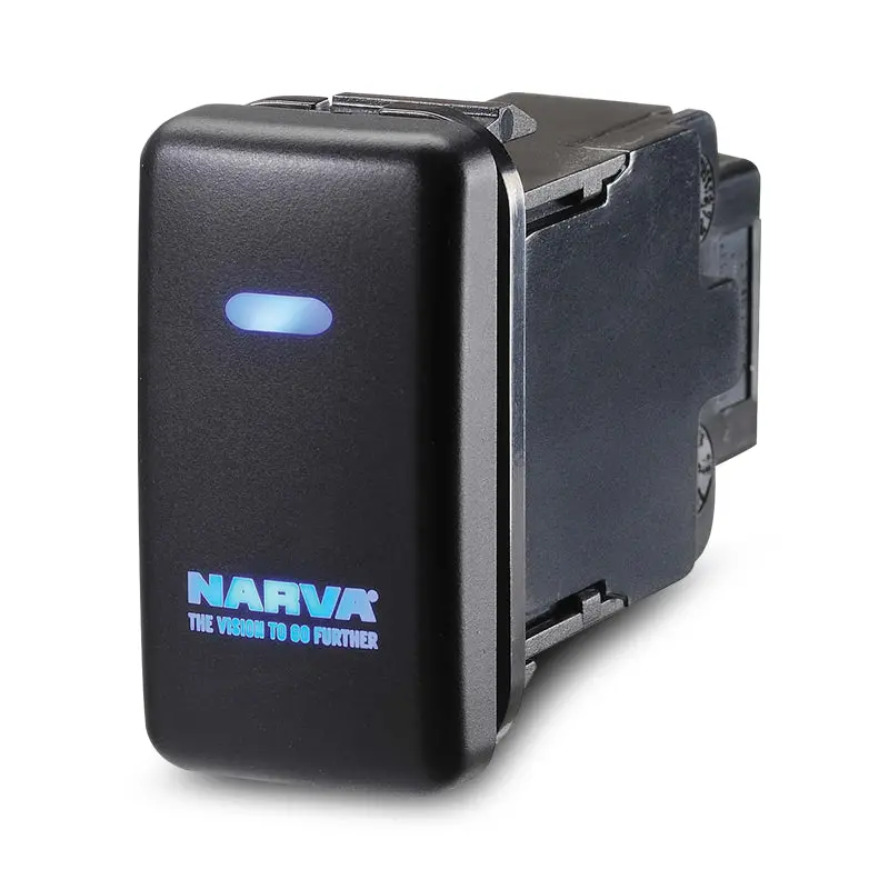 Narva 63312Bl Sealed Push Switch Off/On Spdt 12V Blue Led Suits Toyota 1