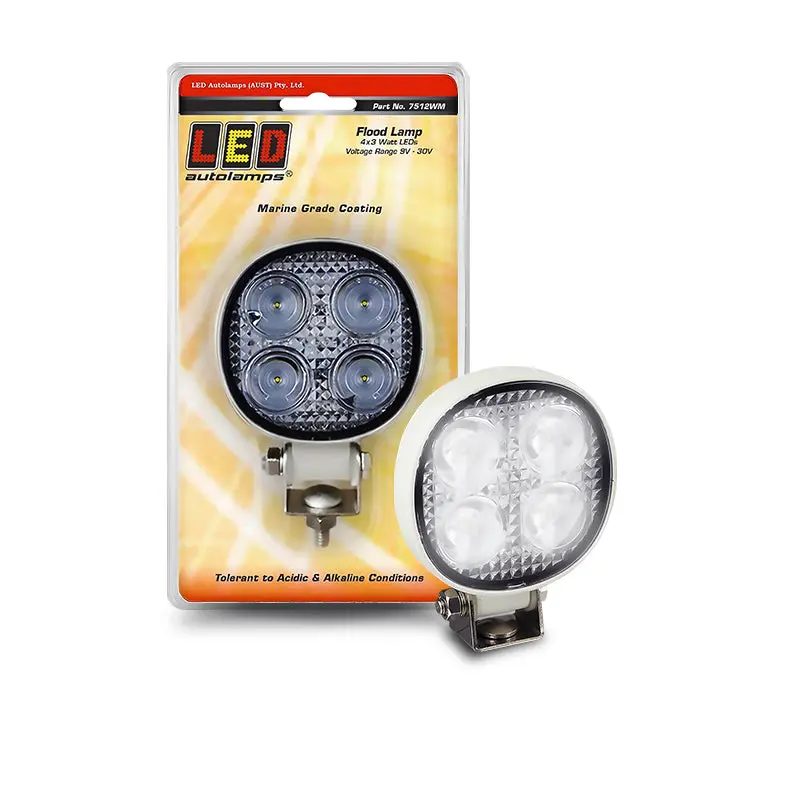 Led Autolamps 7512Wm Round Work/Reverse Lamp 1