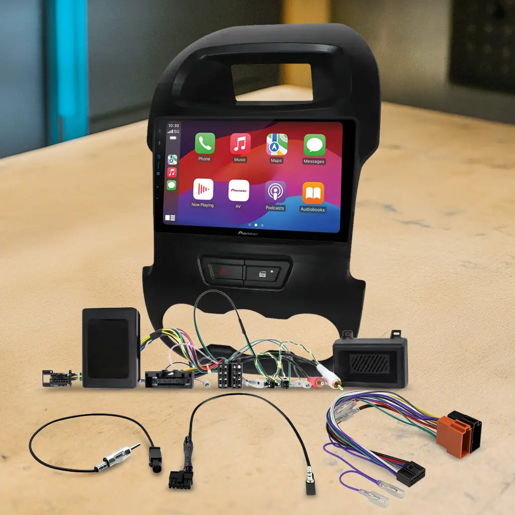 Pioneer Dmh-Ap6650bt 9" Apple Carplay/Android Auto Wireless Av Receiver Bundle For Pioneer Dmh-Ap6650bt 9 With Hr9-Fd001 Fascia & Aerpro App8pio9 App8 Secondary Iso Harness Suit Pioneer Av Headunits (13-Pin Connector) Harness 1