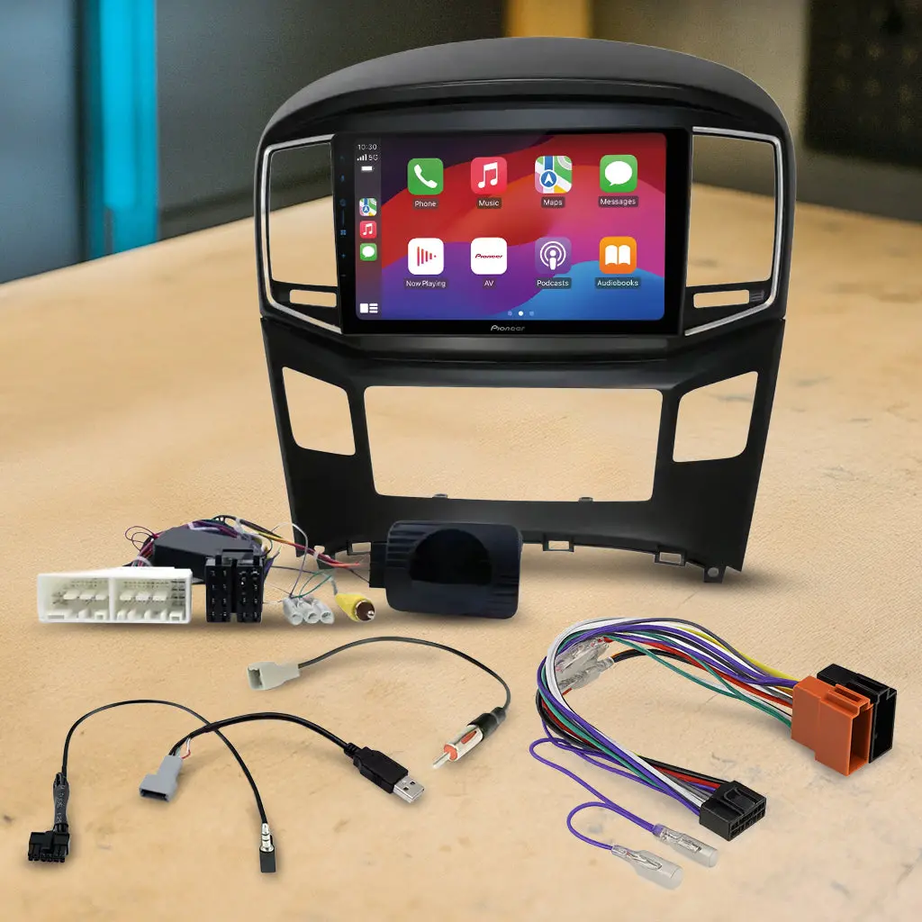 Pioneer Dmh-Ap6650bt 9" Apple Carplay/Android Auto Wireless Av Receiver Bundle For Pioneer Dmh-Ap6650bt 9 With Hr9-Hy001 Fascia & Aerpro App8pio9 App8 Secondary Iso Harness Suit Pioneer Av Headunits (13-Pin Connector) Harness 1