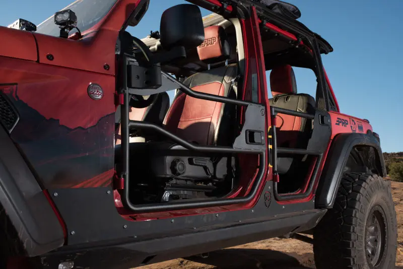 Bestop Element Doors Matte Black (Front): Jeep Gladiator 2021-23 / Wrangler Jl 2018-25 2.0L/3.6L 1