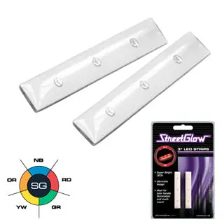 Streetglow 3" Led Strips (Red Pair) 1