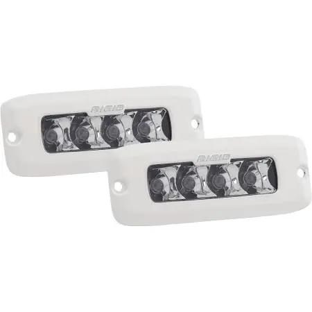Rigid Industries Marine Sr-Q2 Pro Flush Mount Led Spot Light (Pair) 1