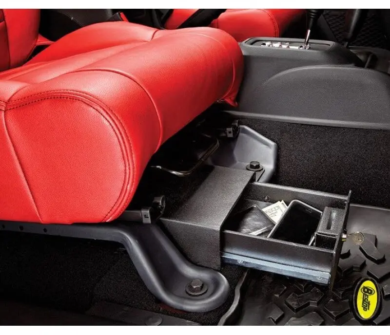 Bestop Underseat Lock Box (Passenger Side): Jeep Wrangler Jk 2007-2018 3.8L/3.6L 1