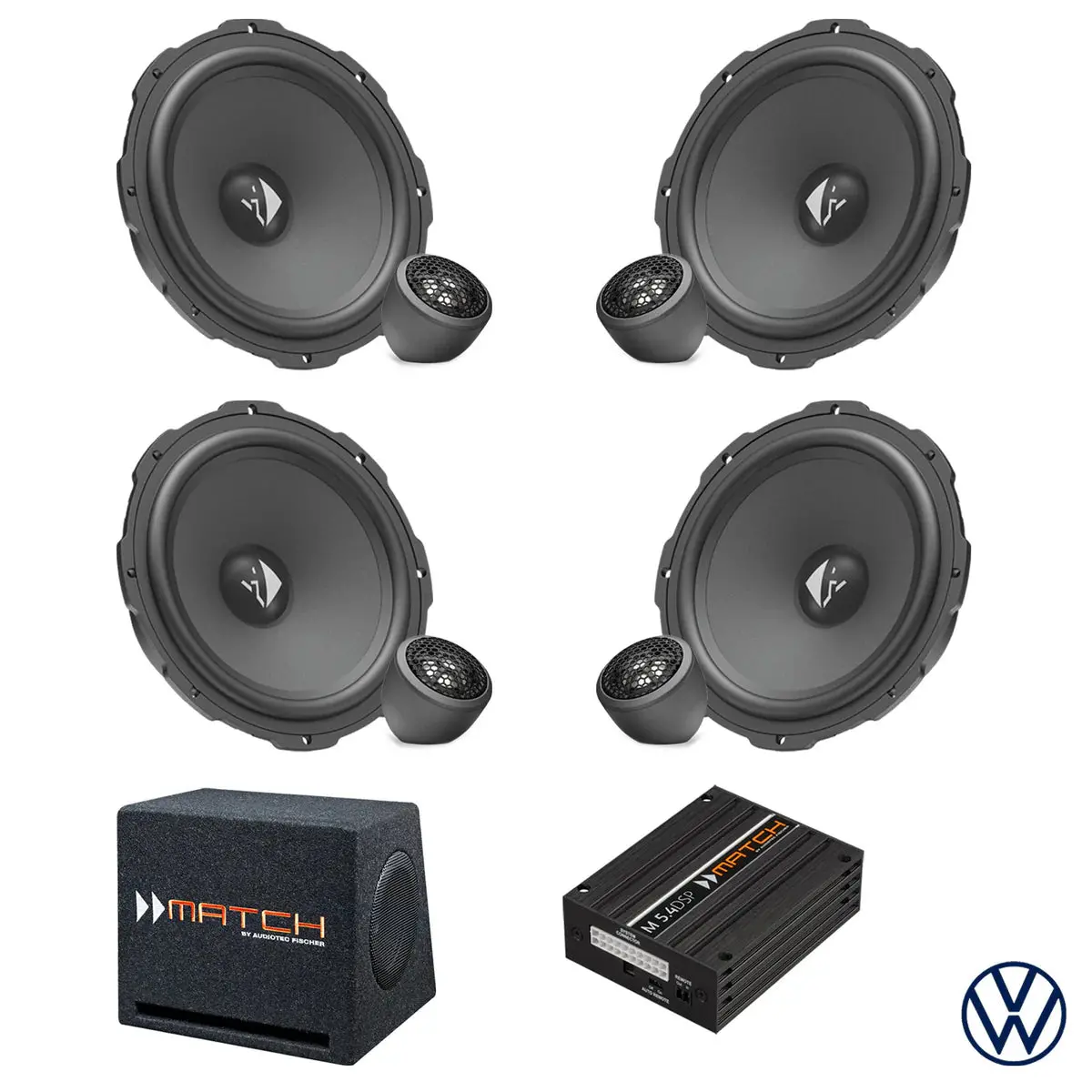 Vw Tiguan - Speaker & Subwoofer Dsp Amplified Package | Helix Ci3 1