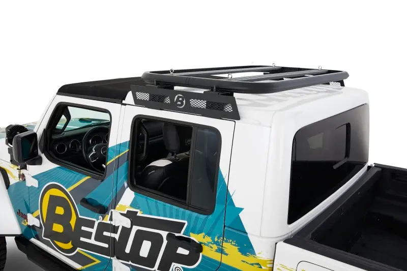 Bestop Granite Series Hardtop Roof Rack (Black): Fits Jeep Gladiator/Wrangler Jl 2018-2025 1