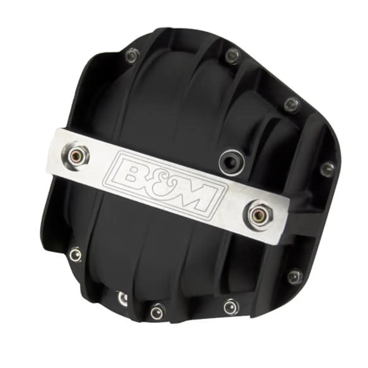 B&M 11314 Cast Aluminum Differential Cover For Dana 60/70 - Black 1