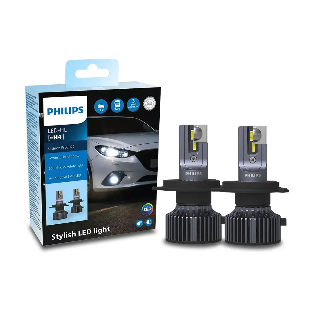 Philips 11342U3022x2 | H4 Ultinon Pro3022 Led Headlight Globes – 12/24V (Pair) 1
