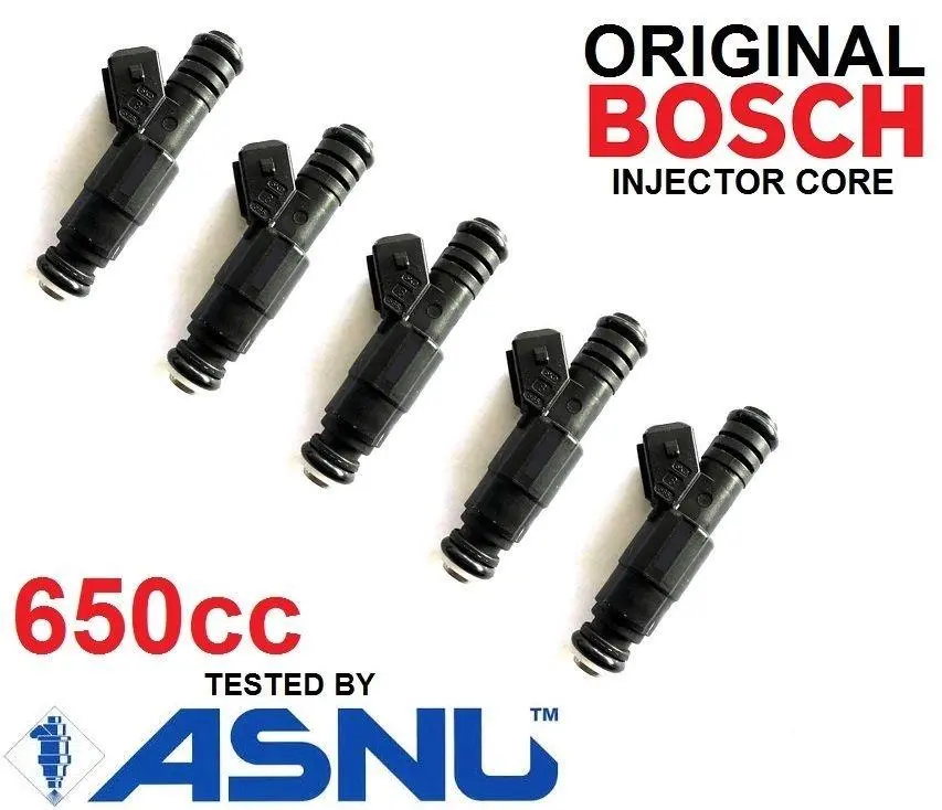 5 X 650Cc Fuel Injectors For Volvo 5 Cylinder 2.5 650Cc (Some) 1